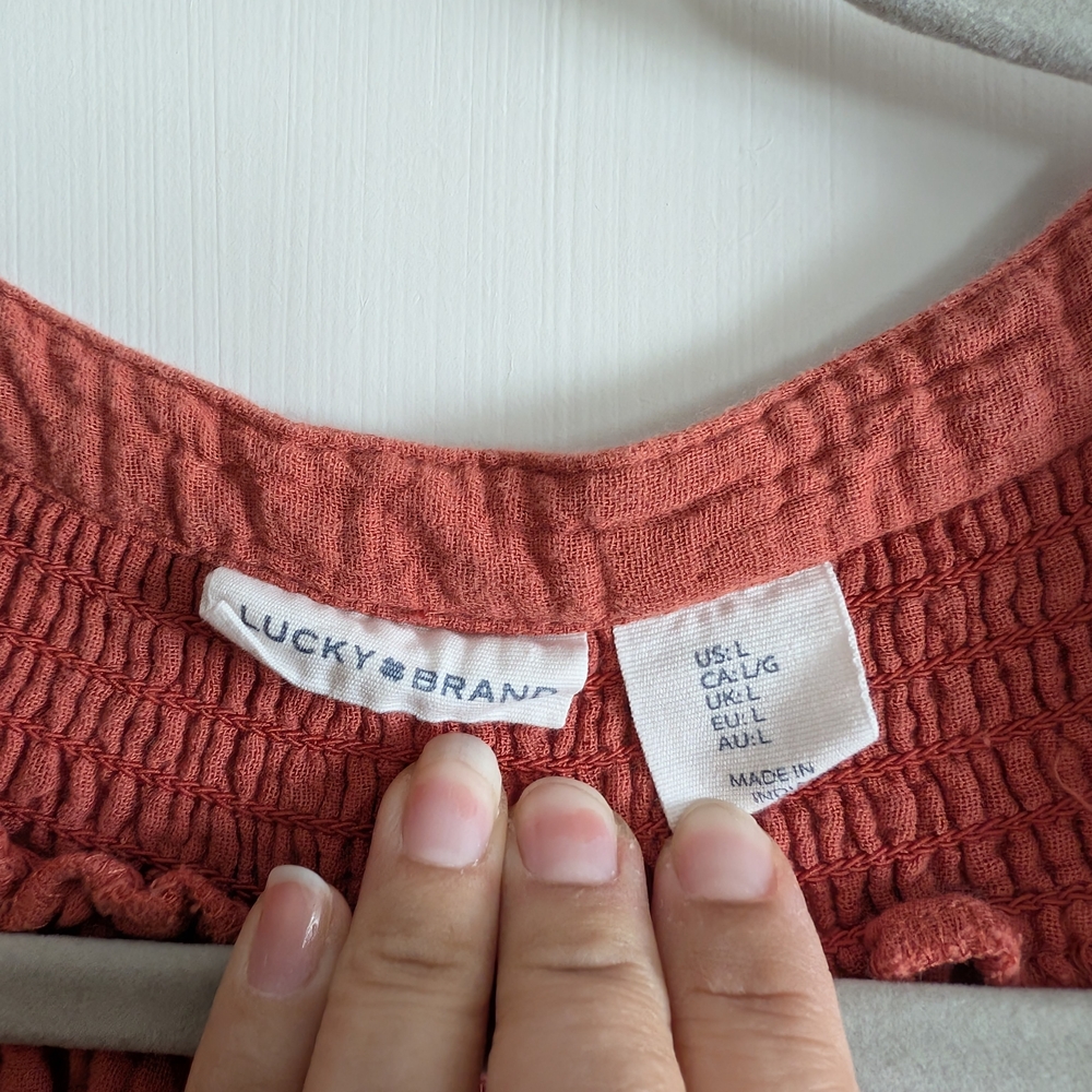 Lucky Brand Rust Top